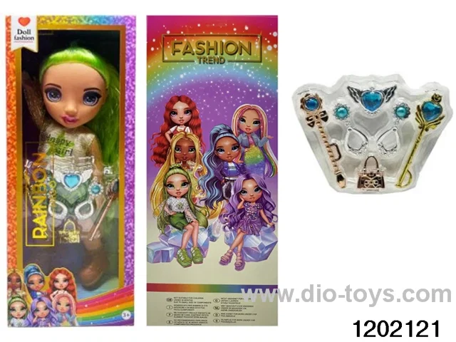 16 inch doll set with lights and music in window box