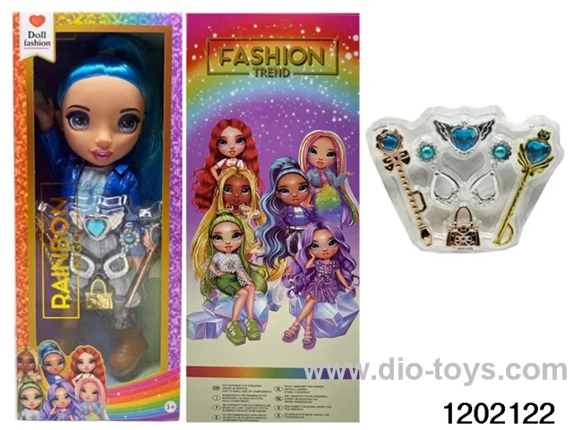 16 inch doll set with lights and music in window box