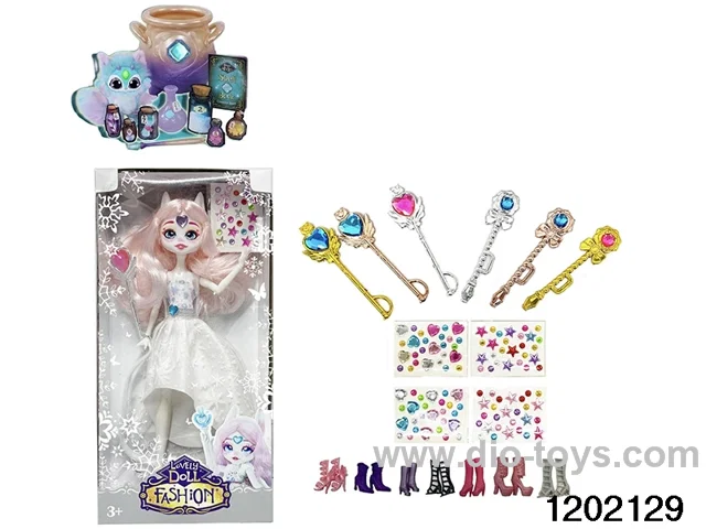 10 inch 12 jointed real body doll set in window box