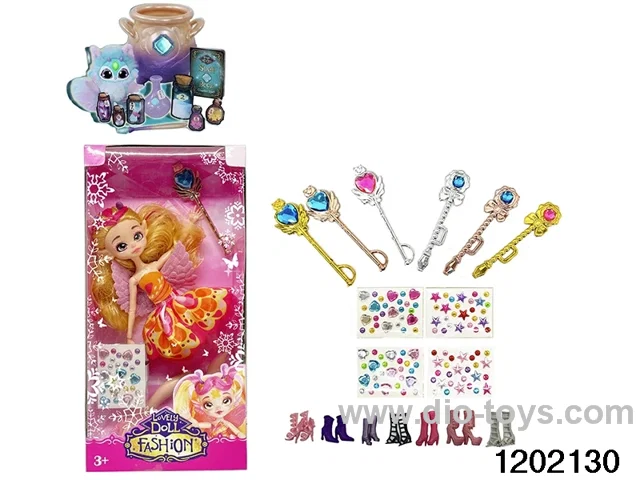 10 inch 12 jointed real body doll set in window box