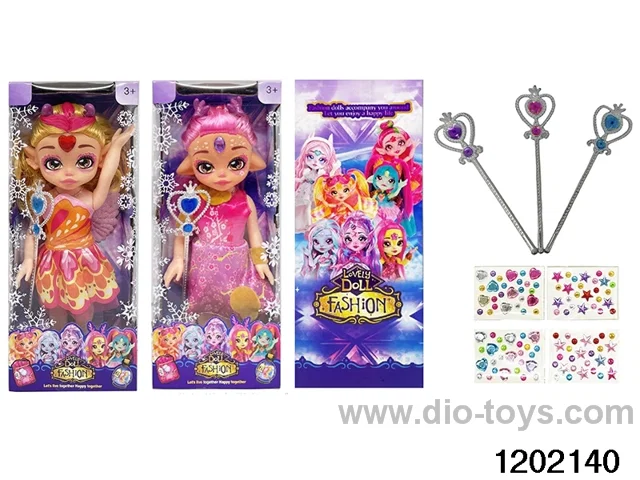 14 inch real body doll set with music and light in window box