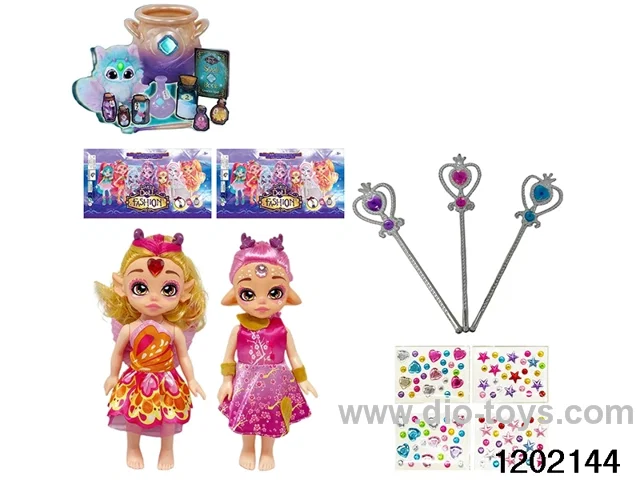 14 inch real body doll set with music and light in pp bag