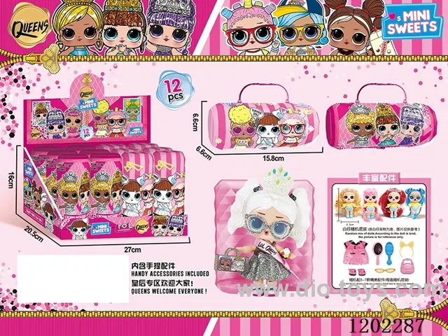 MINISWEETS Surprise Little Dolls Diamonds Small Capsule - Display Box (Pack of 12)