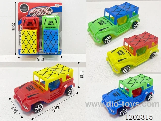 2PCS free wheel car 4 colors mixed