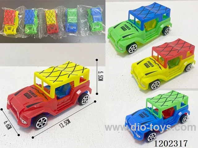 free wheel car 4 colors mixed