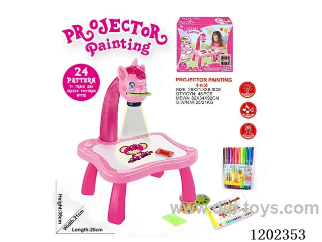 writing tablet with projection (small packages)
