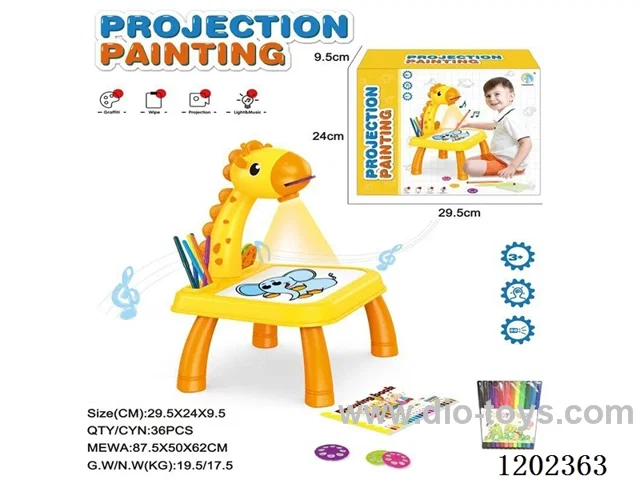 writing tablet with projection