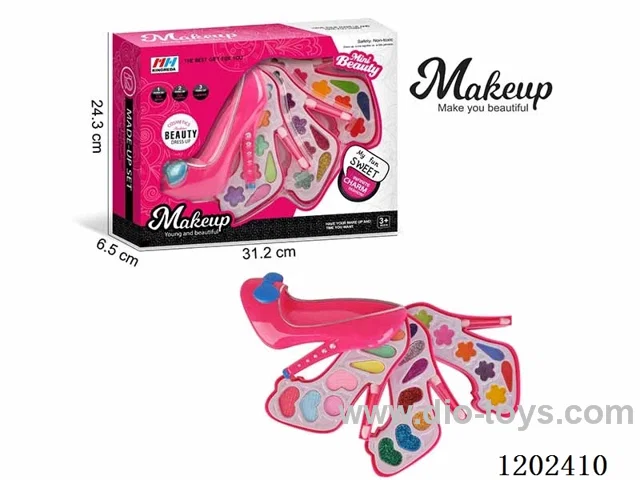 (GCC) Children's color makeup 4-layer high heels