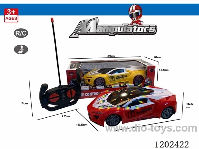 1: 18 Four way 3D Lighting Remote Control Car not included battery