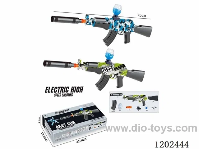 AK47 GUN (two-color mixed) included battery
