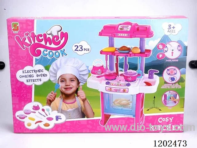 Playing house, lighting, music, dining table included battery