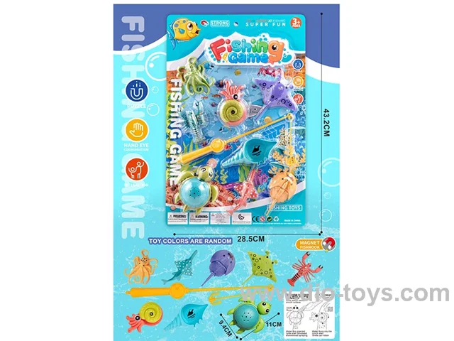 Fishing Set (Magnetic Fishing Rod + Water Play Set 9pcs)