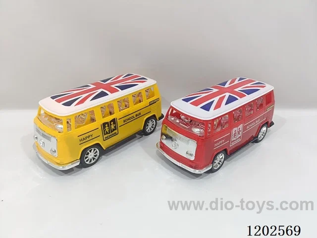 Solid Color School Bus Inertia Vehicle