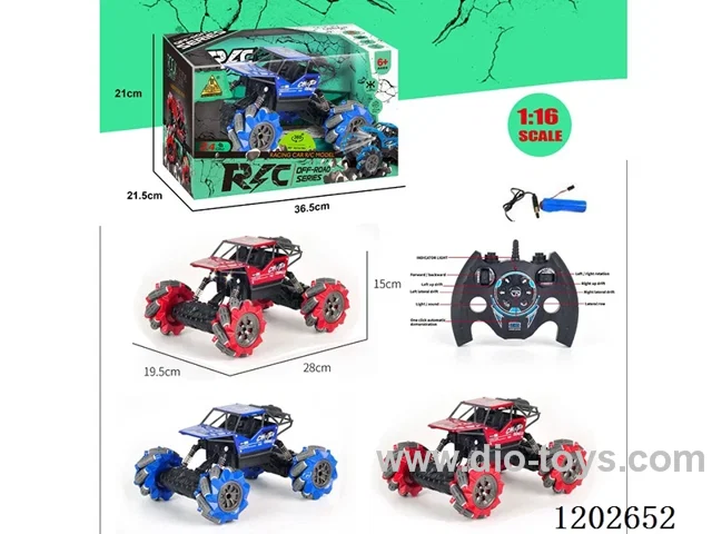 1:16 2.4G 11ch RC car (alloy) W L/M included battery red and blue color mixing
