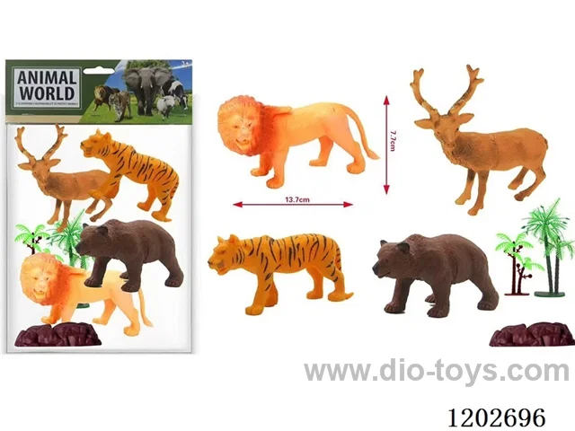 4 Wild Animal Set