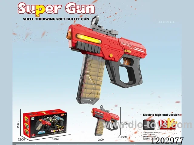 automatic soft bullet gun with light