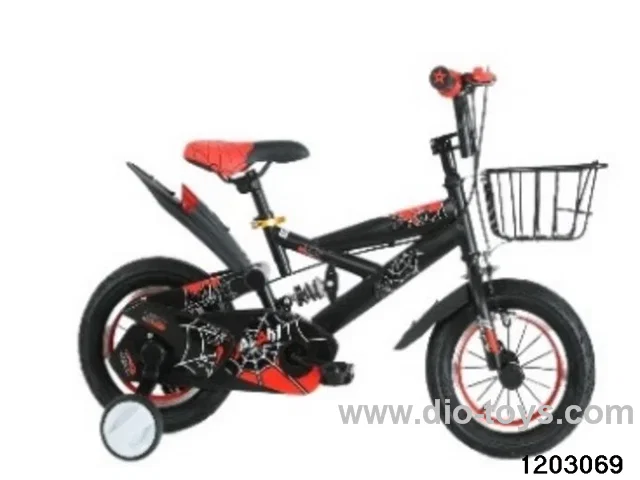 12inch children's bicycle in cartons（blue,red,black）