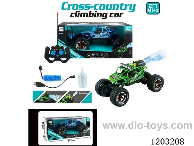 1:14 Alloy 5 ch Spray Climbing RC Vehicle (One Key Spray with Lights, included battery)
