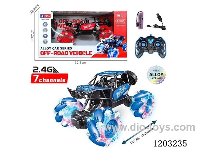 7 ch stunt 4x4 alloy off-road climbing RC car 24GHZ included battery