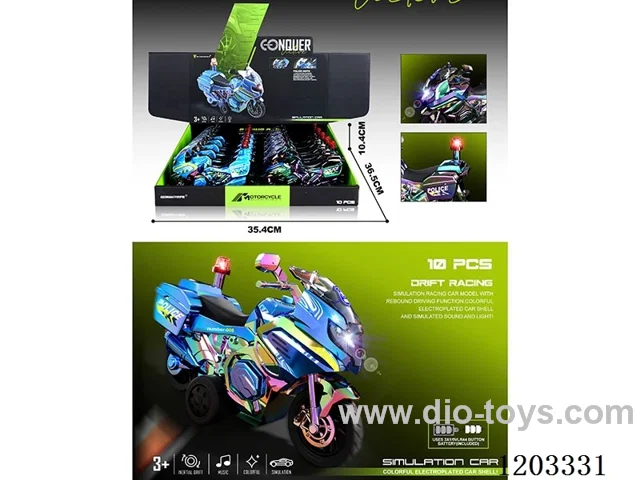 10PCS inertia car W L/M 2 colors mixed