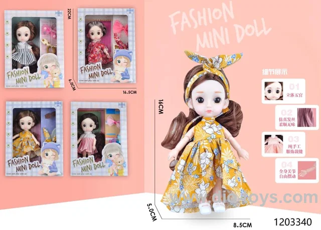 6 inch doll/ 4 style mix