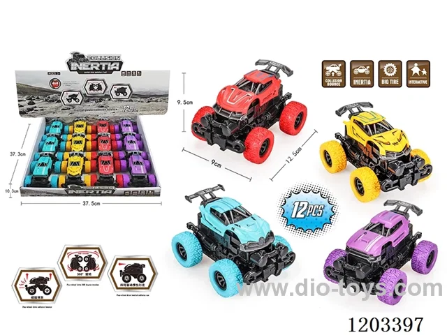 12PCS Inertia Crash Off-road Bursting Vehicle