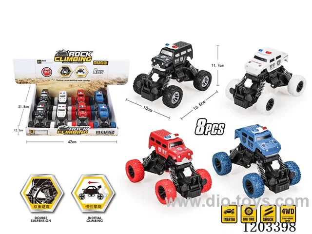 8PCS Inertia Off-road Climbing Police Vehicle