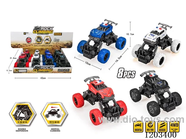 8PCS Inertia Off-Road Climbing Police Vehicle