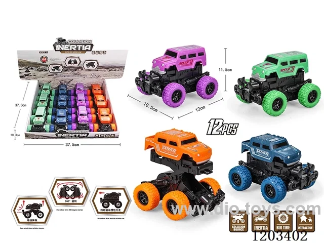 12PCS Inertia Off-Road Bursting Vehicle