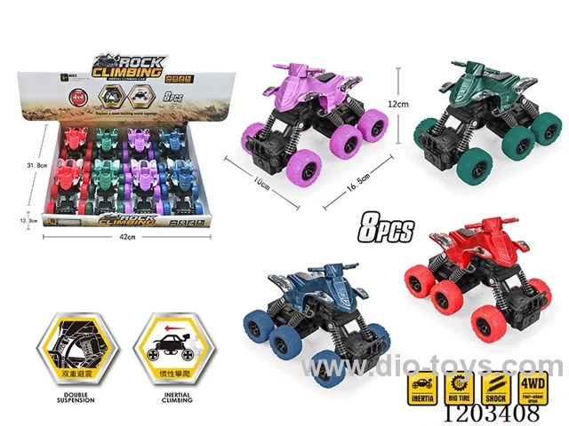 8PCS Inertia six-wheel off-road climbing motorcycle