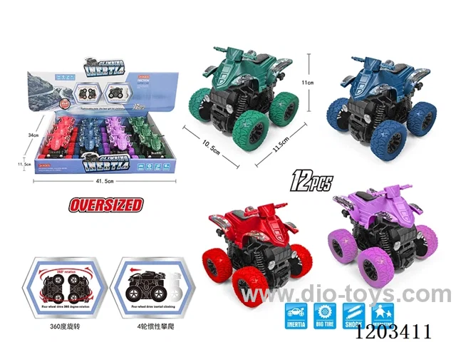12PCS Inertia Swing 360 Degree Spinning Stunt Motorcycle