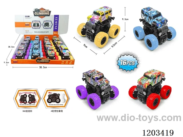 16PCS Double inertia stunt 360 degree watermark off-road vehicle