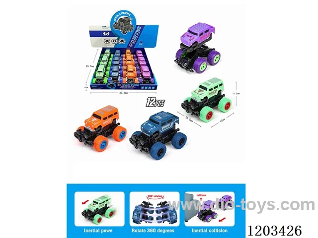12PCS Inertia Crash Off-Road Bursting Vehicle