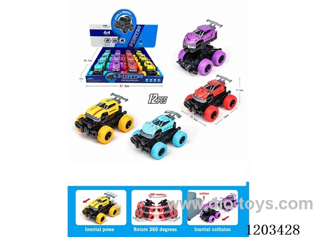 12PCS Inertia Crash Off-Road Bursting Vehicle