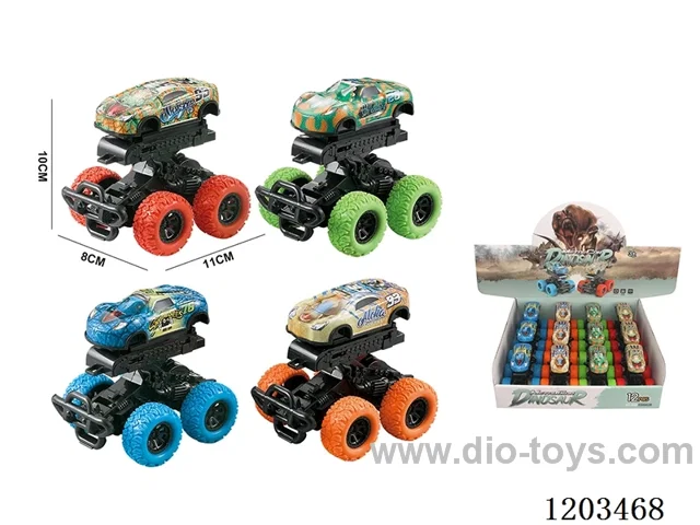 Inertia Crash Dinosaur Car