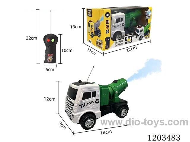 2ch rc car with light/spray not included battery
