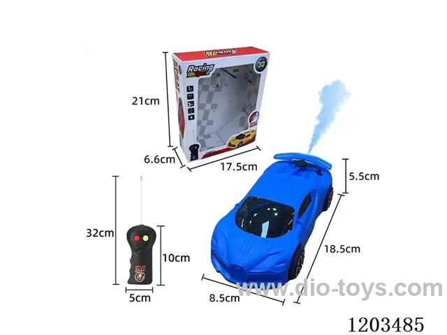 1:24 2ch rc car with 3D light/spray not included battery