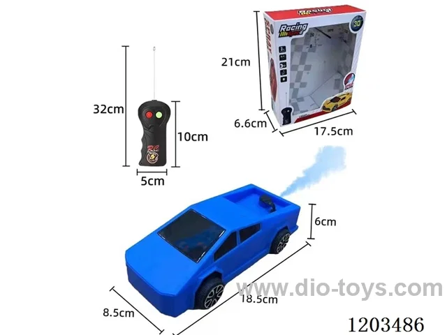 1:24 2ch rc car with 3D light/spray not included battery