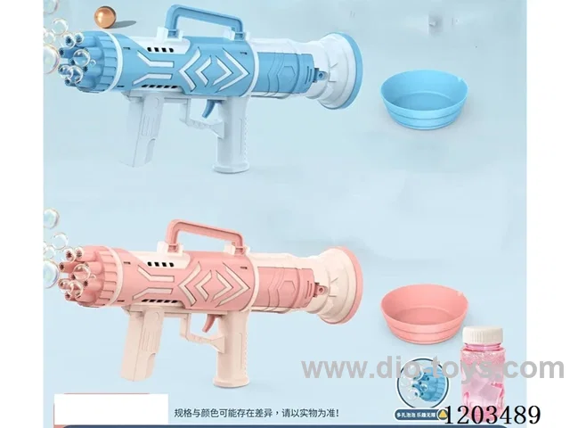 9 holes bazooka electric bubble gun