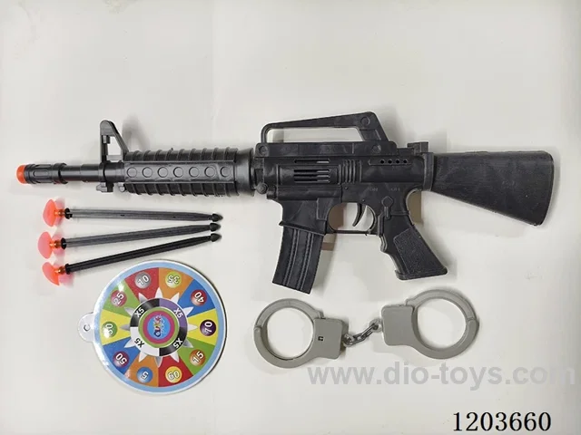 M16 solid color pin gun with handcuff target