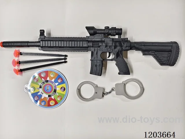 M416 solid color pin gun with handcuff target
