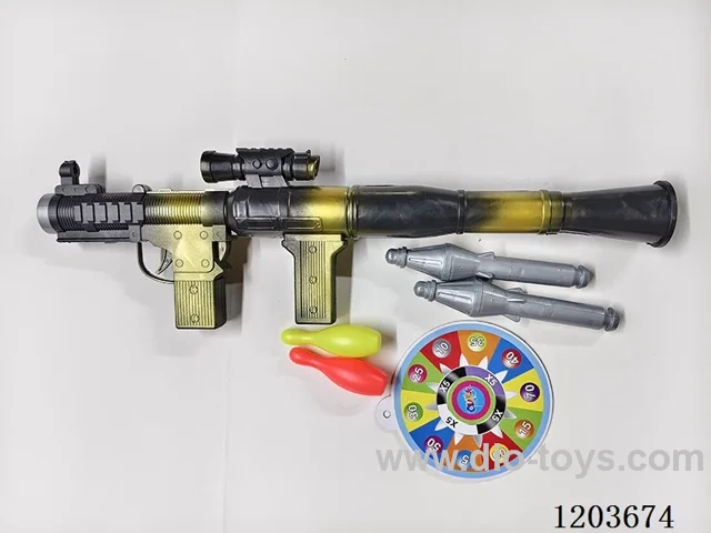 Painted Bazooka with Bowling Targets