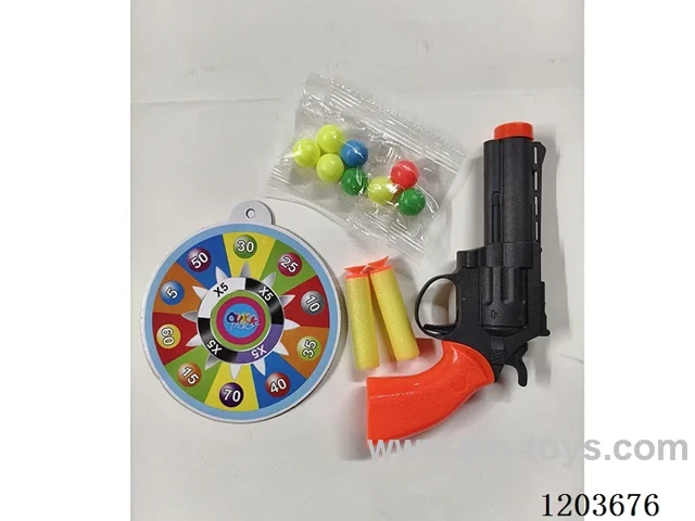 solid color eva ping pong gun with target