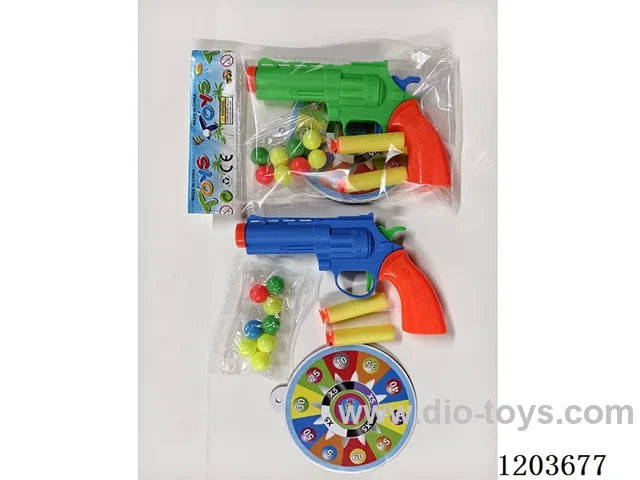 mixed colors eva table tennis gun with target