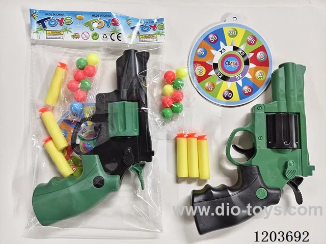 2 color mix EVA. ping pong gun with target