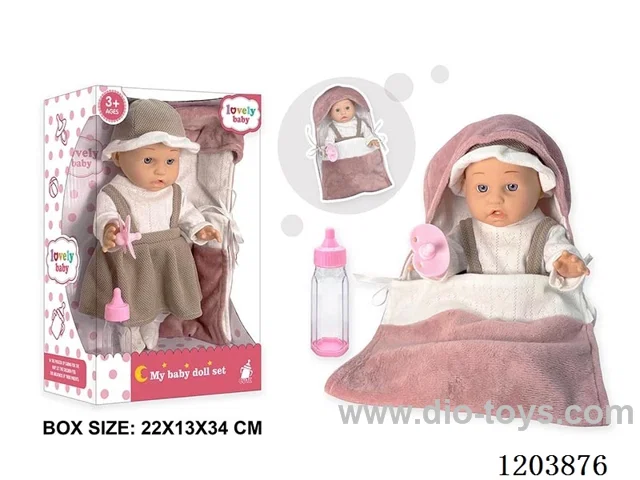 12-inch doll with sleeping bag