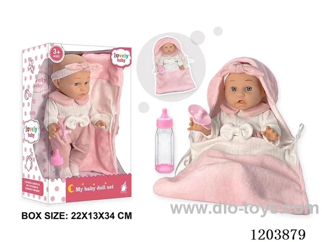 12-inch doll with sleeping bag