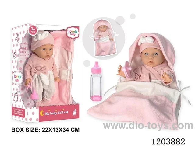 12-inch doll with sleeping bag
