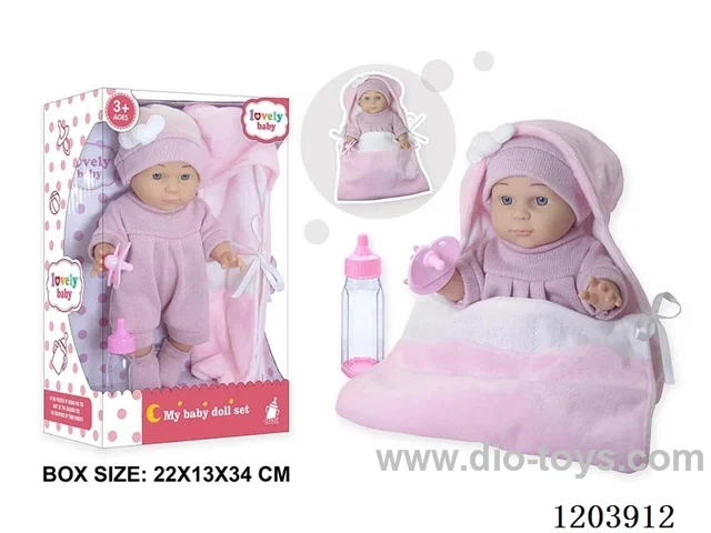 12-inch doll with sleeping bag