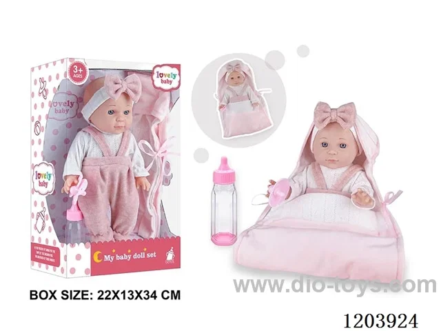 12-inch doll with sleeping bag